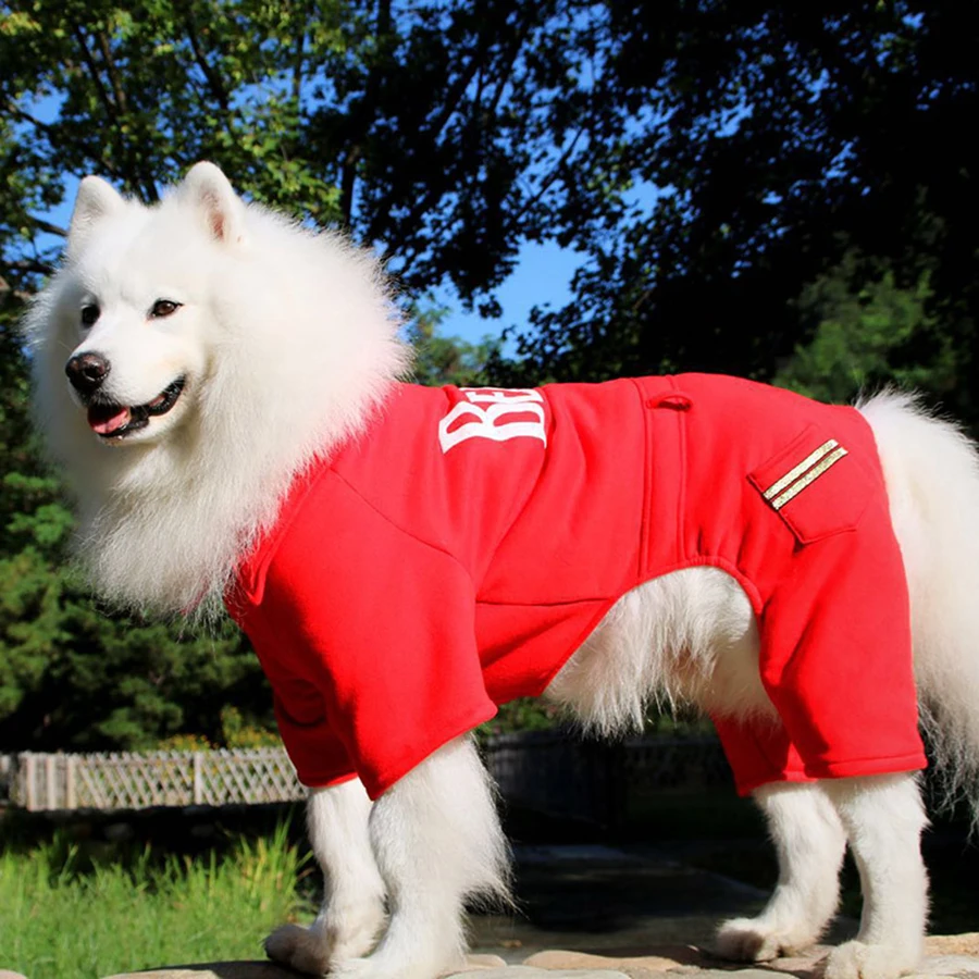 

Pet Dog Clothes Autumn Winter Big Dogs Medium Sized Dog Labrador Golden Retriever Clothing Bluzy Dla Psa Pets Sweatshirt 50WY009