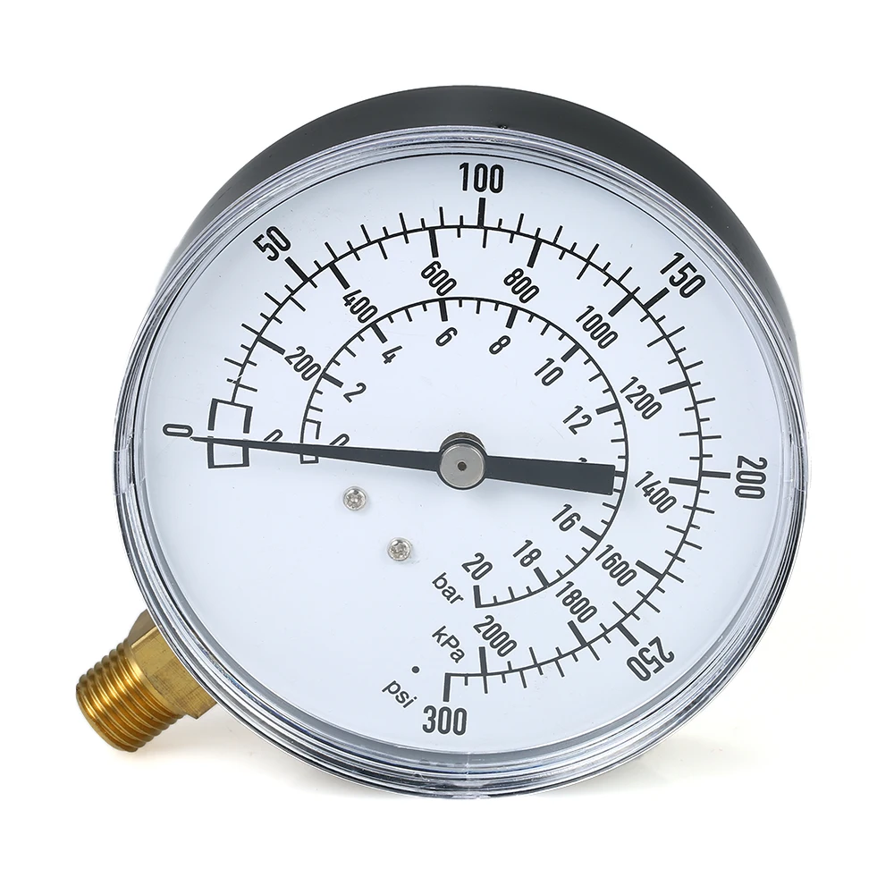 1/4 inch NPT 0300psi 02000kpa Mechanical Pressure Gauge Fuel Air