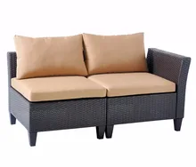 HLC Luxury Rattan Corner Sofa Garden or Conservatory Furniture Corner Sofa Set Patio Furniture