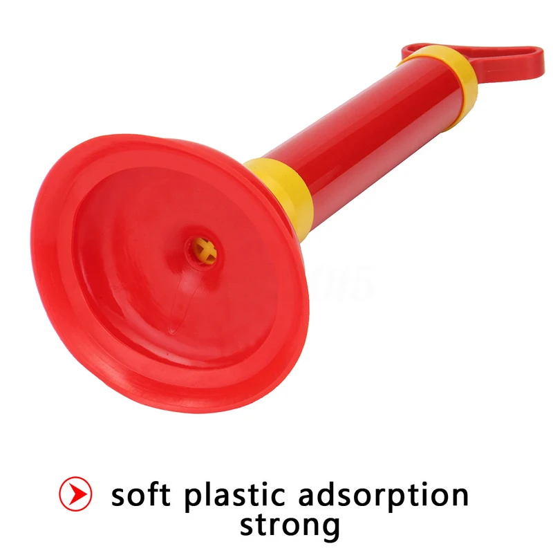 New Powerful Bathroom Blocked Toilet Sink Multi Drain Buster Plunger W/2 Suckers
