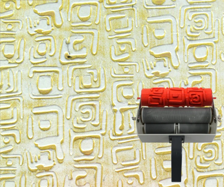 Настенная Форма для вырубки 7 дюймов разрисованный борд для украшения стен резиновый ролик № 150