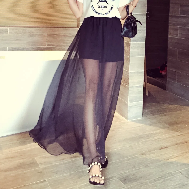 Skirts culottes pure color T45814607918 Free Shipping | Женская одежда