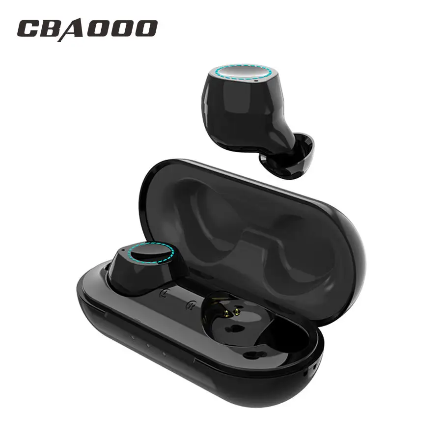CBAOOO TWS Bluetooth наушники 5,0 мини беспроводные наушники спортивные Bluetooth гарнитура стерео бас наушники Handsfree IPX5 с микрофоном