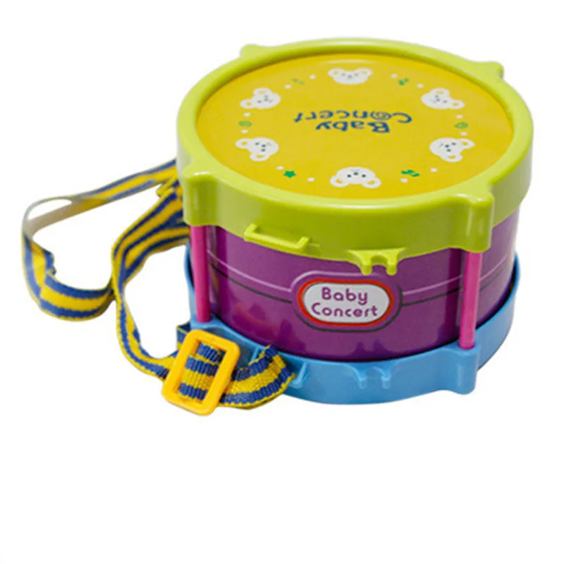 5 Pcs/Set Baby Kids Musical Instruments Boys Girls Roll Drum Trumpet Handbell Set Children Educational Toys Gifts YJS Dropship