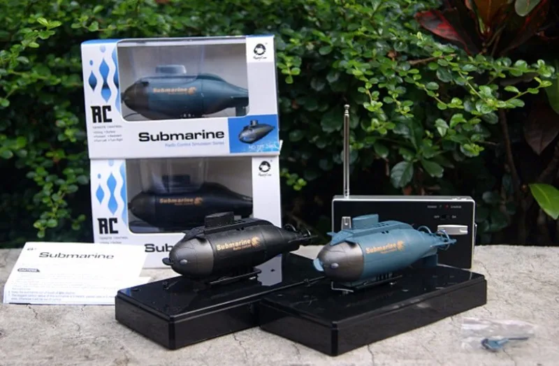 Лучший праздничный подарок 6 CH RC Подводная лодка создание игрушек Мини RC Подводная лодка 6CH пульт дистанционного управления игрушка синий черный детский Забавный подарок