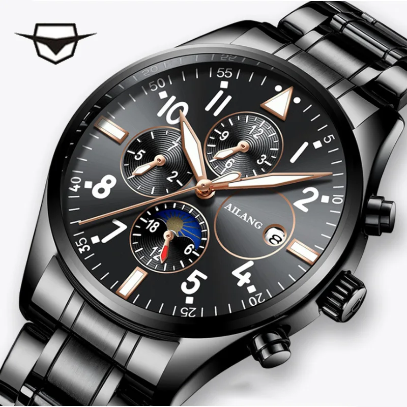 Comprar Ailang superior marca de lujo reloj de los hombres datejust reloj automático hombre perpetuo reloj diesel piloto reloj stark forsining montre automat