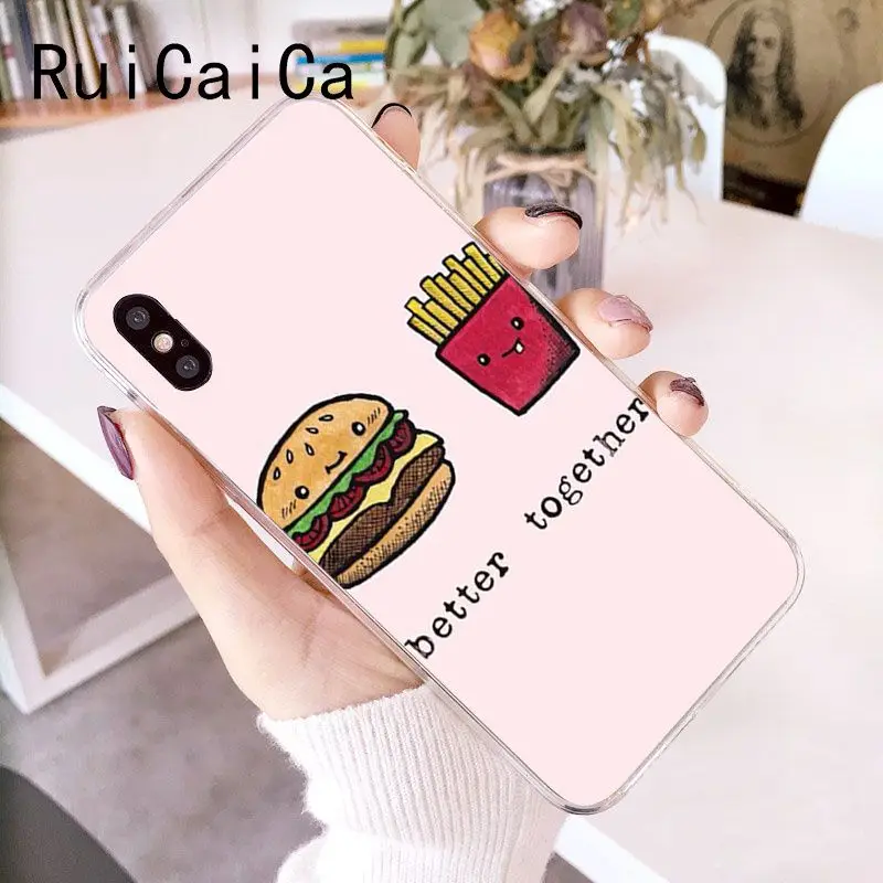 Cute food french fries burger pizza