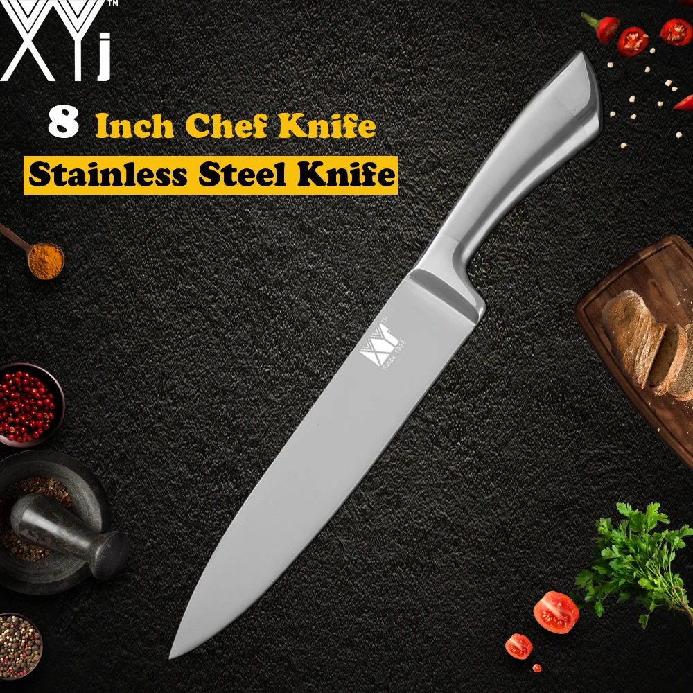 

XYj Stainless Steel Kitchen Knife High Carbon Sharp Blade Chef Bread Slicing Santoku Utility Paring Knife Cooking Accessories