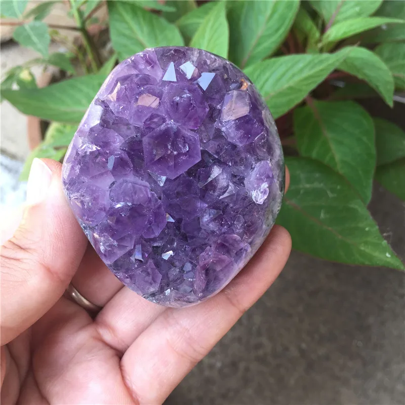 

Energy crystal natural amethyst quartz crystal cluster Uruguay reiki healing purple crystal help with meditation for home decor