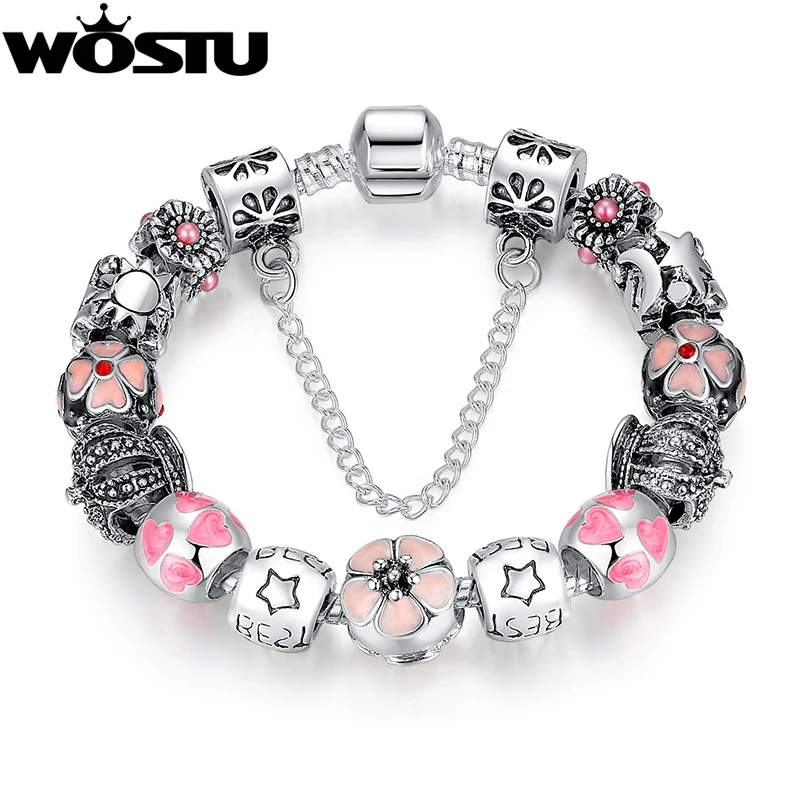 Wholesale Luxury 925 Silver Crown Charm Bead Fit Original Bracelets for