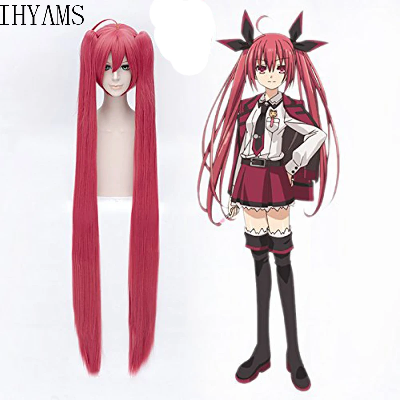 Длинные прямые высококачественные синтетические парики для женщин DATE A LIVE