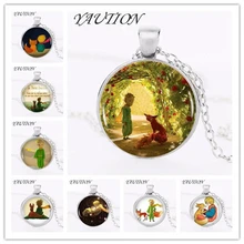 

YAUTION The Little Prince Logo Copper Chain Women Choker Statement Copper Pendant Necklace For Men Dress Accessories gift