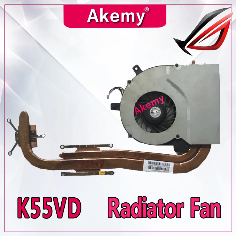 

Akemy Reboto Original For ASUS K55V K55VD Laptop CPU GPU Cooling Heatsink FAN 13N0-M7A0102 13GN8D1AM010-1 100% Tested Fast Ship