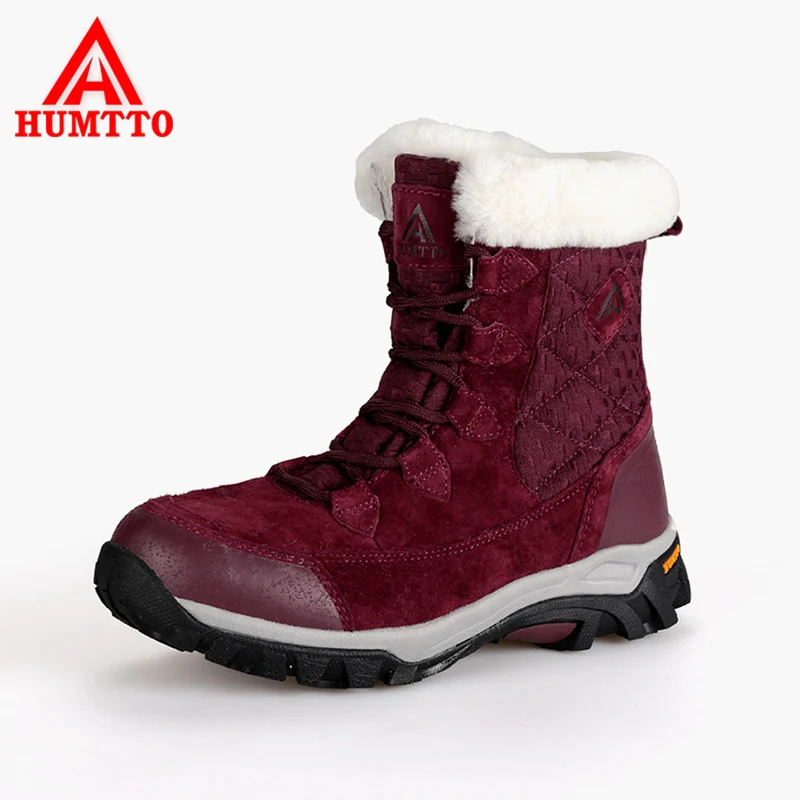 

HUMTTO Winter Warm Women High Shoes High Quick Fleece Waterproof Winter boots Mountain Climbing Outdoor Sports Women Snow Shoes