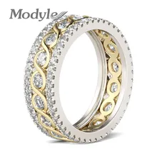 Новые Обручальные кольца Mostyle, кубический цирконий, серебро/золото, CZ камень, кольцо, ювелирные изделия для женщин, anel