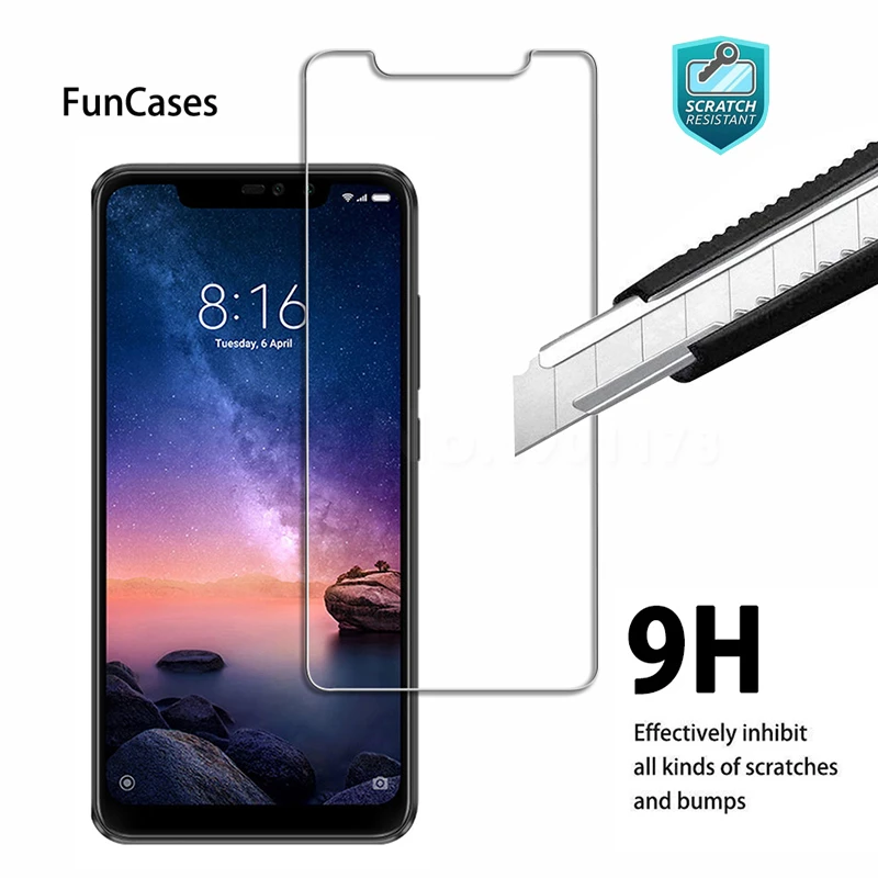 Закаленное стекло для Redmi Note7 Note6 Pro 6 6A Защитная пленка экрана Note 5 5A 4 4X Plus Prime