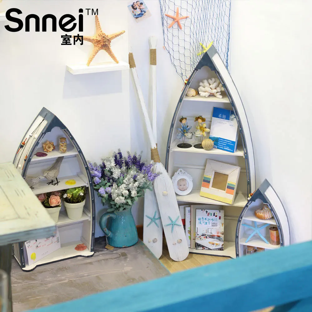 Snnei Mediterranean Style Indoor Boat Storage Cabinet Cabinet Suit