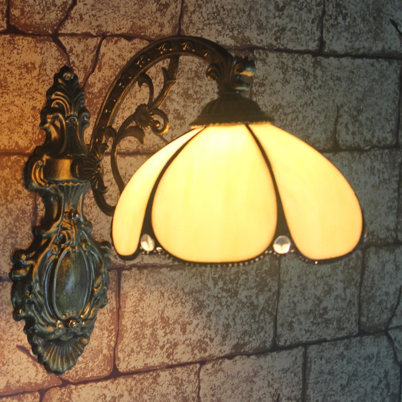 

European Brief Wall Light Mirror Lamp Bedroom Balcony Restaurant Study Hall Corridor Aisle Cafe Glass Wall Lamps