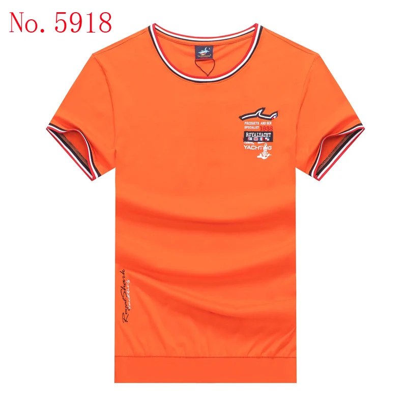 Мужская одежда Tace& Shark, брендовая дизайнерская футболка, Мужская футболка с коротким рукавом и круглым вырезом, Хлопковая мужская футболка с вышитой акулой, camiseta
