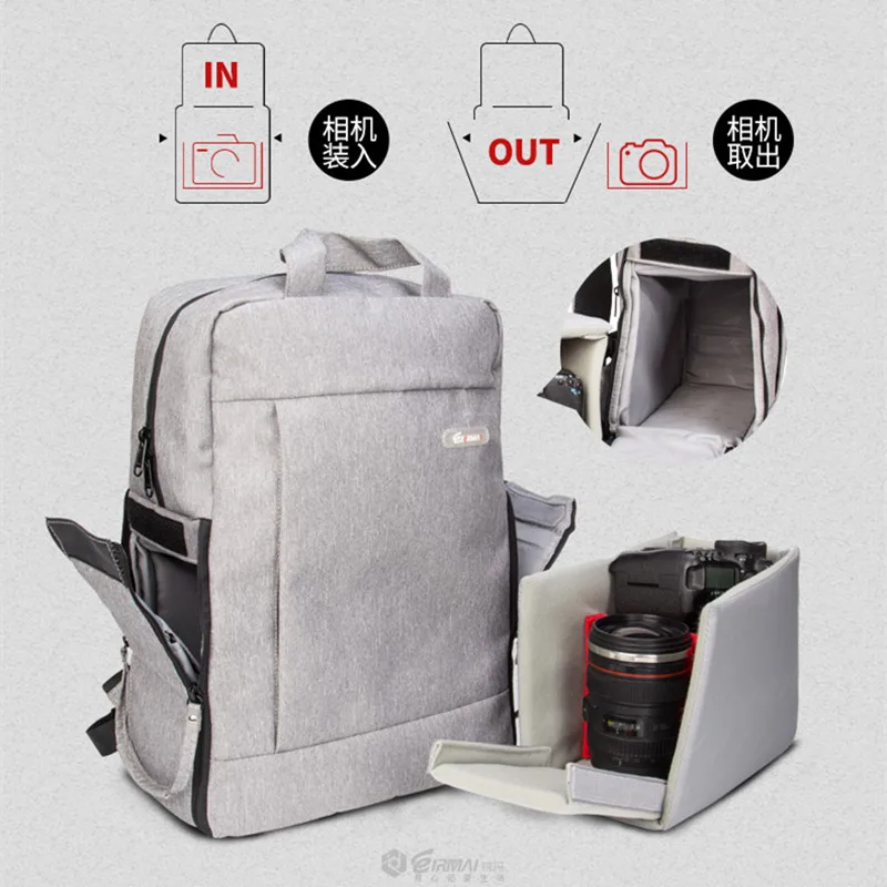 Рюкзак EIRMAI DQ310B сумка для зеркальных камер и фотоаппаратов Nikon CANON SONY FUJI PENTAX OLYMPUS LEICA