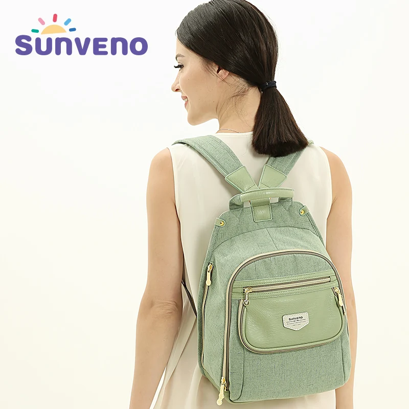 New SUNVENO Diaper Bag Fashion Baby Bag Backpack Baby Stuff Organizer Mum Mom Mummy Maternity Nappy Changing Wet Bag Baby Care