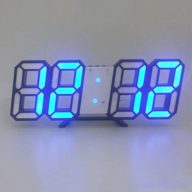 

USB interface Wall Clock Modern Design Digital Table Clock Alarm Nightlight pared Watch For Home Living Room Decoration