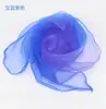 60x60cm Women Gradient Color Square Scarf Imitated Silk Scarves Girls Dancing Small Scarf Thin Chiffon Neckerchief 2