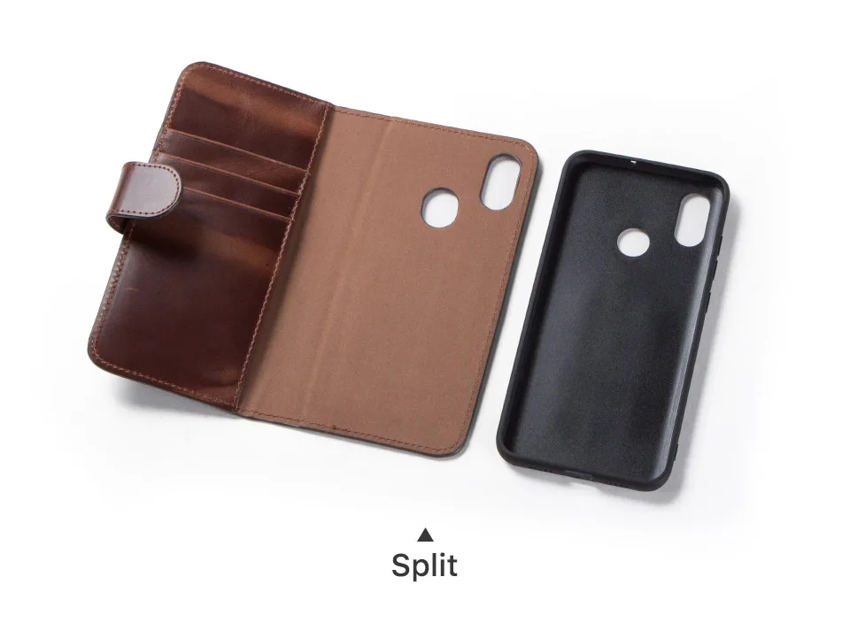 Luxury Crazy Horse Vintage Genuine Leather Flip Case For Xiaomi 8 Card Slot Wallet Case For Xiaomi 8 Cover Earphone Coin Pouch