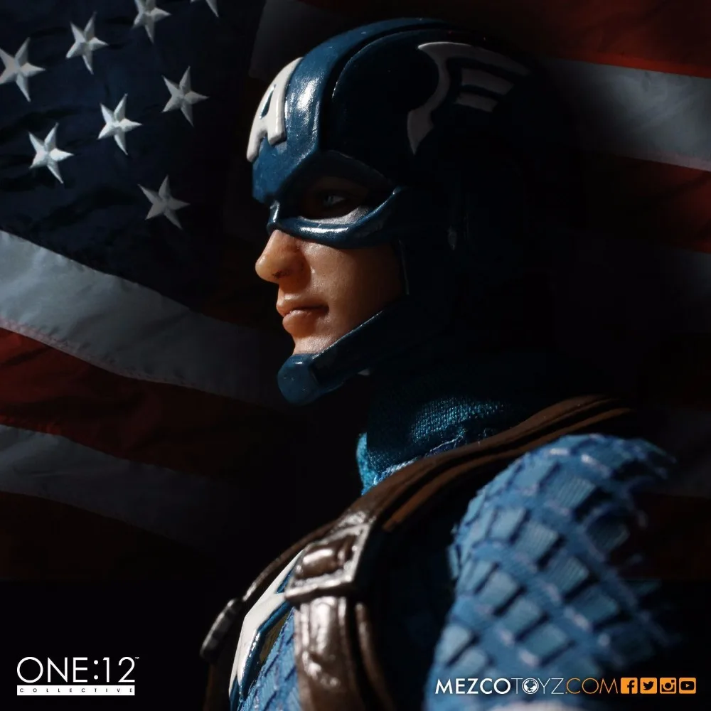 Crazy Toys Captain America Variant Action Figure Real Colthes Verion Movable Joints Captain America PVC Figures Toy Brinquedos  (3)