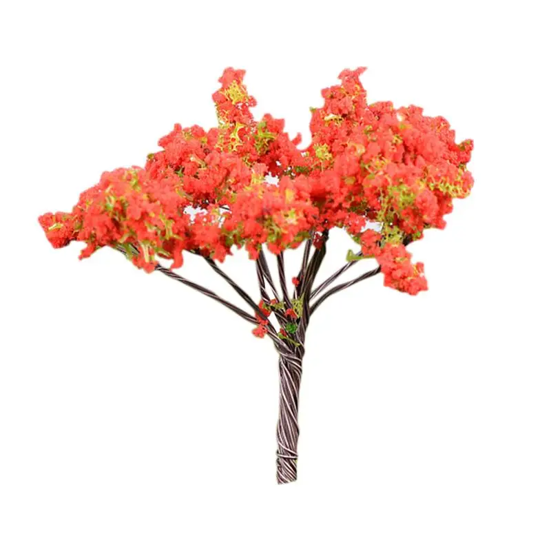 

1pc Delonix Regia Tree Plastic Life-like Artificial Simulation Tree Model Plant for Decor Landscaping Decor Garden