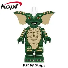 KF463 строительные блоки с супергероями, размеры 71256, зеленые Gremlins, в полоску, Gizmo, кирпичи, экшн-куклы для детей, Подарочные игрушки