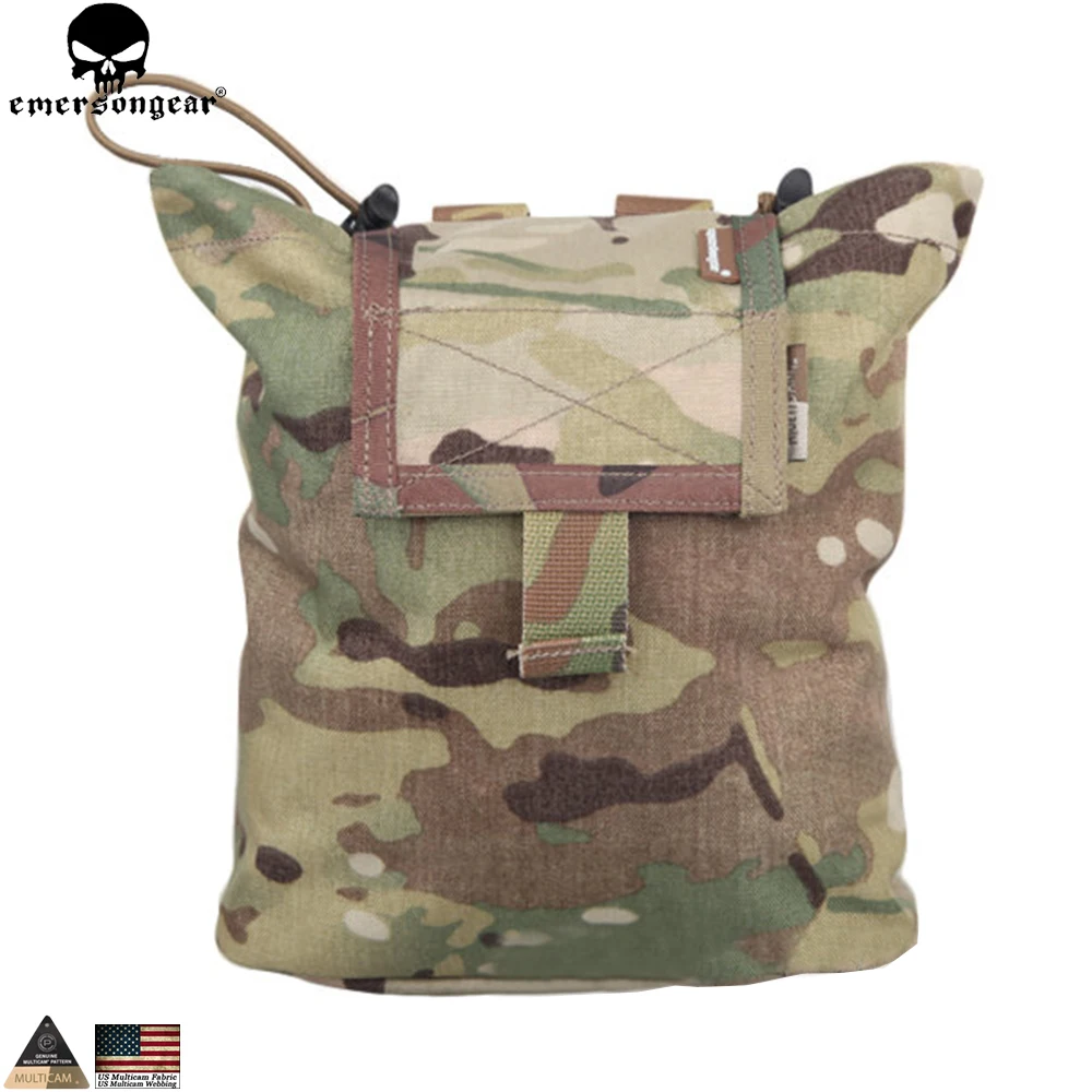 EMERSONGEAR Drop Pouch Dump Pouch тактический Molle подсумок страйкбол Пейнтбол охотничий инструмент Mag Pouch мультикам черный EM9041