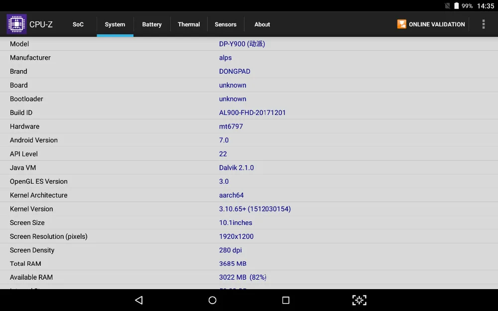 CPU-Z Tablets