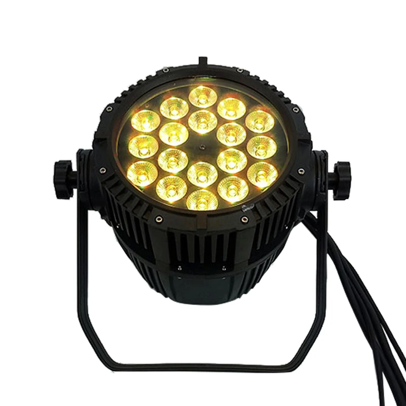

10PCS/LOT Waterproof LED Par Aluminum Housing 18x12W 4in1 RGBW For Dj Disco Effect Lights Outdoor Wedding/ Party TV Studio