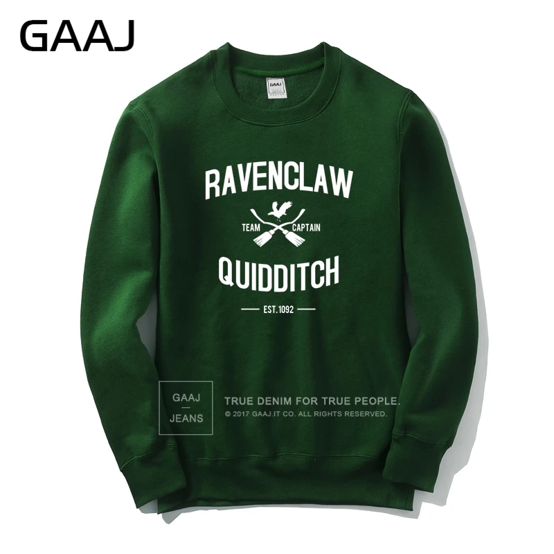 "Ravenclaw Quidditch Team", мужская и женская толстовка, спортивный костюм, Мужская модная одежда, толстовки, свитшоты, куртки, хлопковая уличная одежда# R2229 - Цвет: Dark Green