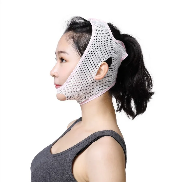 

Breathable Face With Small V Face Bandage Sleep Thin Face Artifact Tighten To Pull Thin Double Chin Face Mask