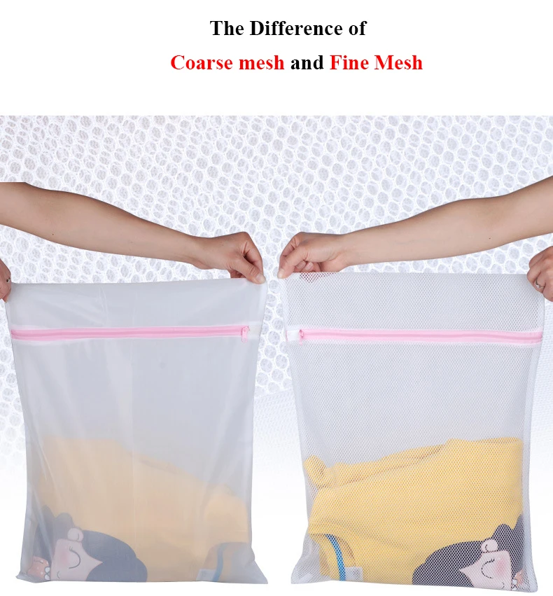 1PCS Home Using Dirty Clothes Washing Laundry Bag Bra Underwear Clothes Wash Laundry Bags Protecter Coarse Fine Mesh Wash Bag 4