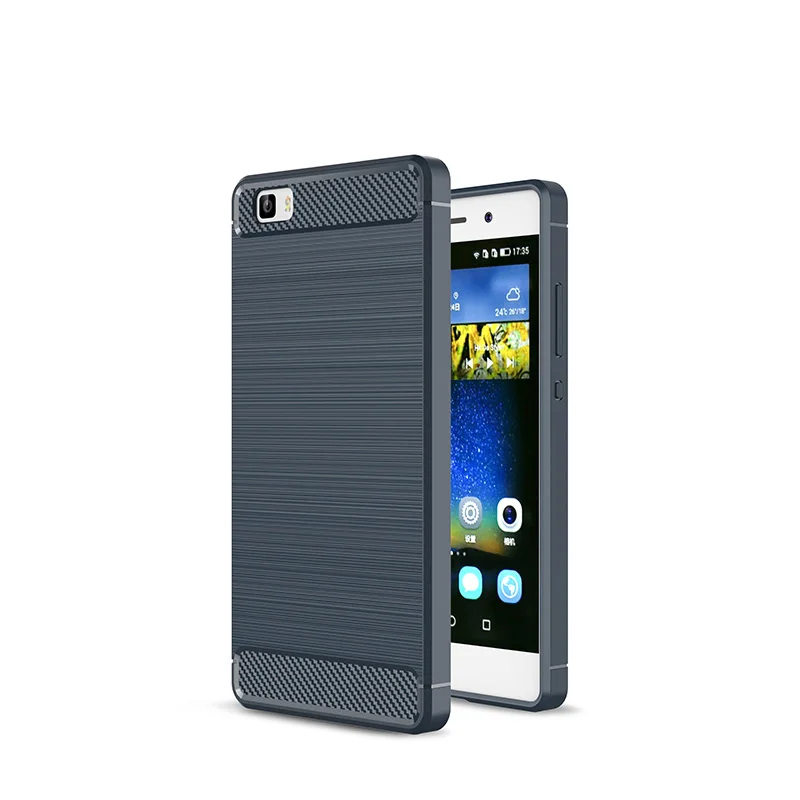 Carbon firber brushed silicone case huawei P8 P8 lite (10)