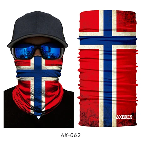 3D принт национального флага, лыжный шарф, повязка на шею, бандана, круглая петля, летняя Защита от солнца, на шею, кольцо, шарфы, головные уборы, маска для лица - Цвет: 62
