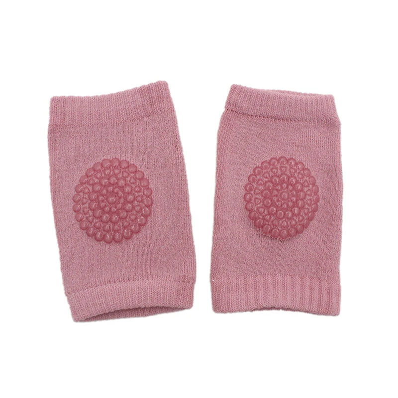 Детский комплект для новорожденных, Дети 1 пара полу-чесаный хлопок Терри распределяя мягкие наколенные подушечки для наколенники - Цвет: Pink