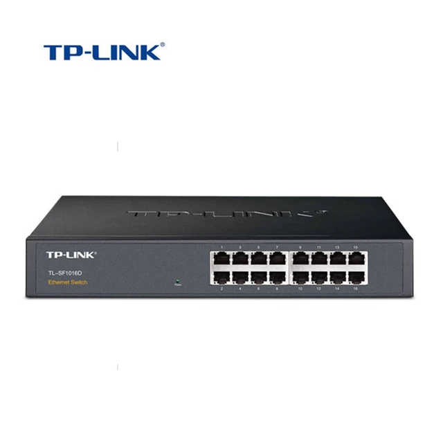 TP-Link 16 Port 10/100Mbps Fast network switch Steel Desktop Switch Rackable  ( TL-SF1016D ) - AliExpress