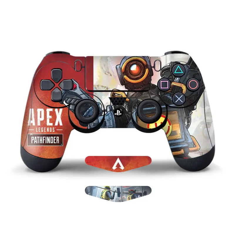 Data Frog 2Pcs Stickers For Apex Legends Controller Skins For Sony PlayStation4 Game Controller For PS4 Slim Pro Stickers - Цвет: G