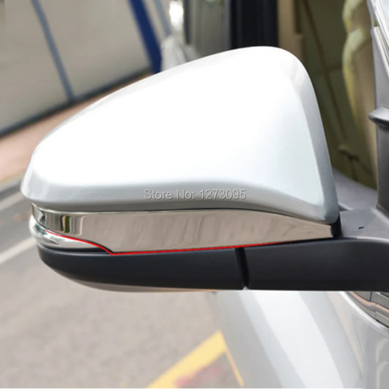 For 2014 2015 Toyota Highlander ABS Chrome Rear View Mirror Trim Side
