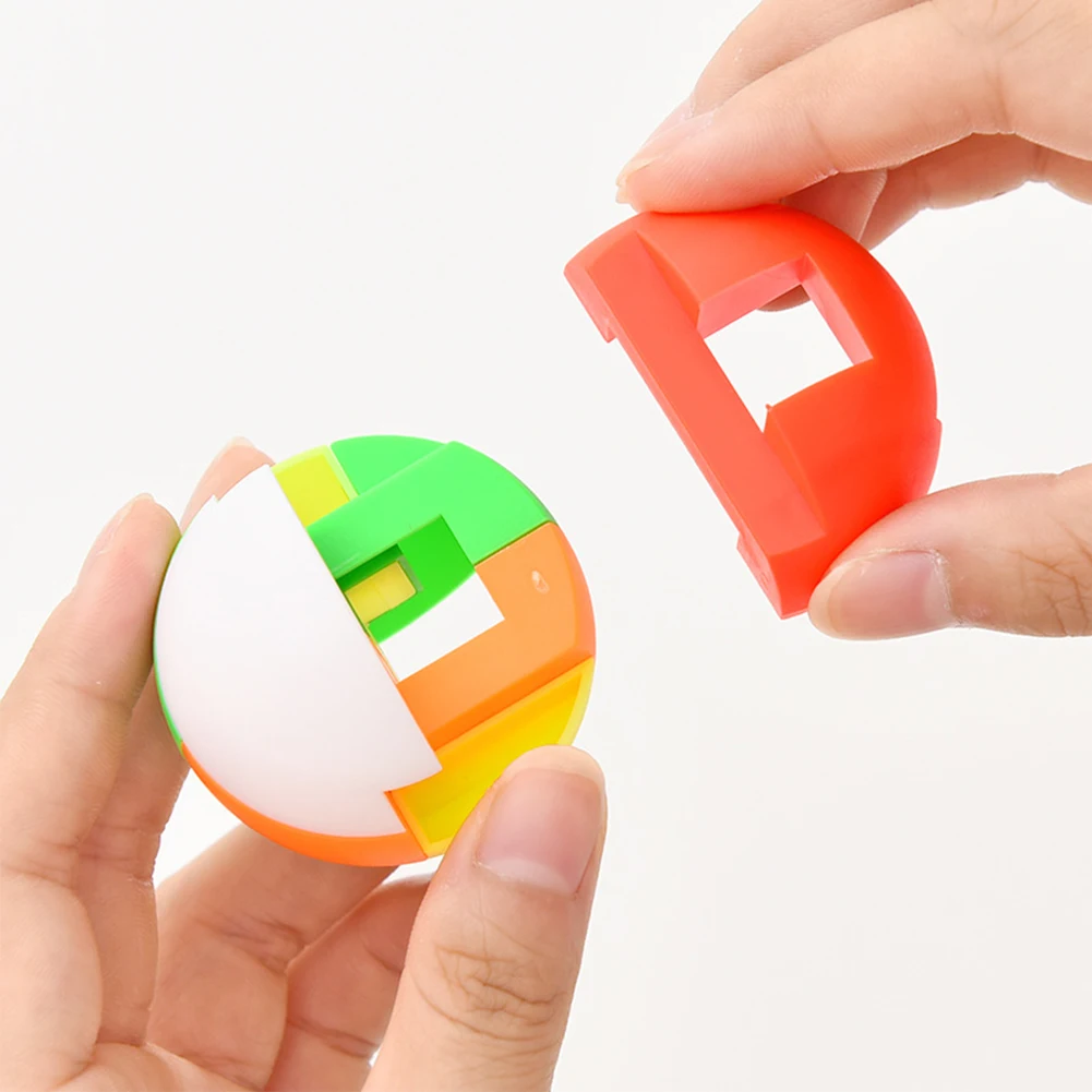 Забавный детский пластиковый многоцветный Сферический шар ручной работы сборная игрушка мяч дети головоломки раннего образования день рождения игрушка