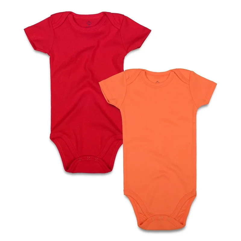 2PCSlot Baby Bodysuit 100% Cotton Newborn Baby Boy Girl Clothing Short Sleeve Black Jumpsuit Children Clothes Outfit Onesie-4