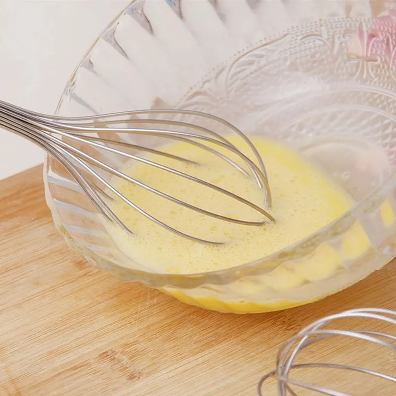 28.5 * 5.5cm Creative Stainless Steel Hand Rotary Whisk Cake Making