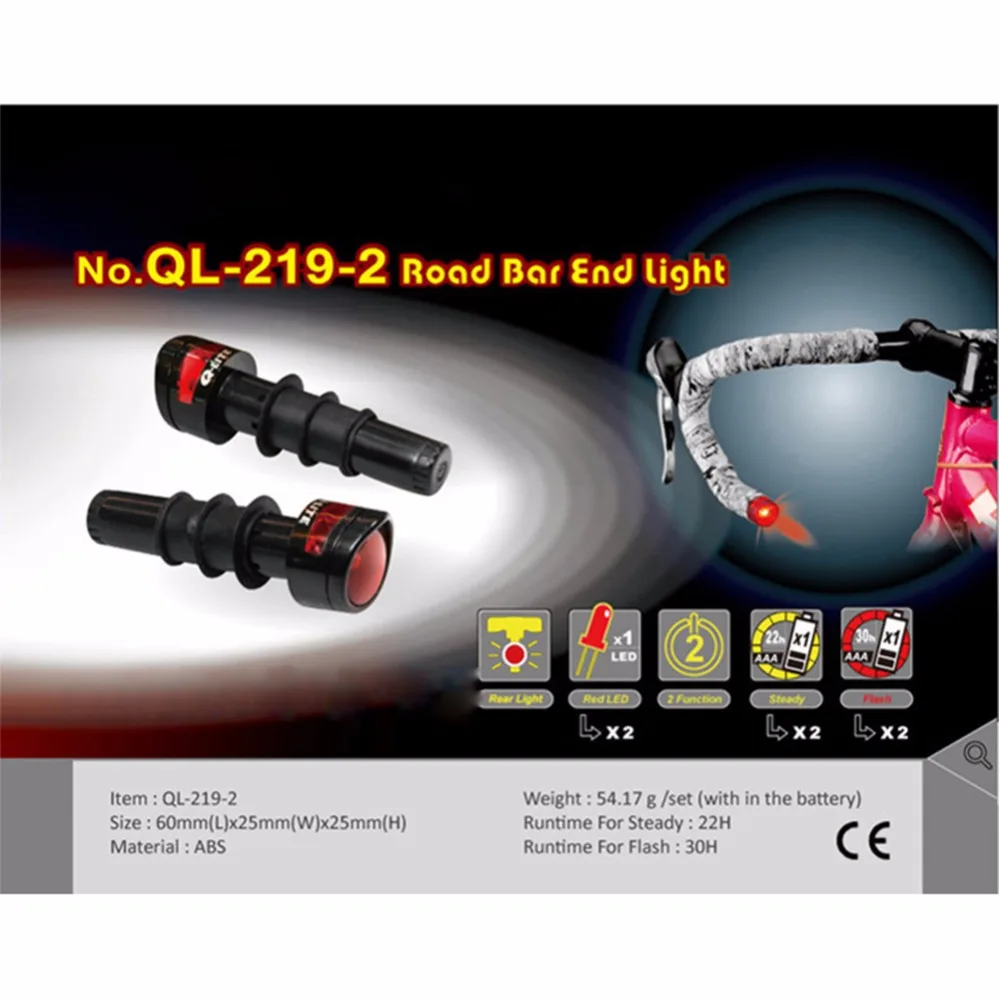 Sale Taiwan Q-LITE MTB Bar End Light Ergonomics 2 Mode Steady Flash Road Bike Bar End Light Super Light Bicycle Handlebar Rear Light 3 Sale Taiwan Q-LITE MTB Bar End Light Ergonomics 2 Mode Steady Flash Road Bike Bar End Light Super Light Bicycle Handlebar Rear Light 3