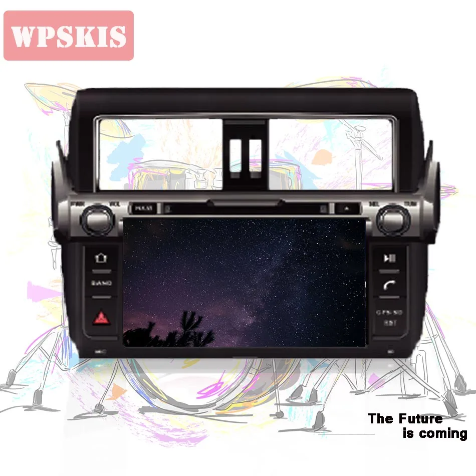 

9" Android 10.0 tape recorder Car DVD Player for Toyota Prado 150 Land Cruiser 2014 2015 2016 2017 Car Radio Stereo Wifi Audio