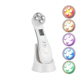

Facial Mesotherapy Electroporation RF Radio Frequency LED Photon Face Lifting Tighten Wrinkle Removal Skin Care Face Massager 47