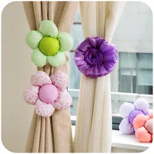 Цветочная кружевная ткань для штор с пряжкой розы украшения для штор с цветочным узором; 6 шт./лот